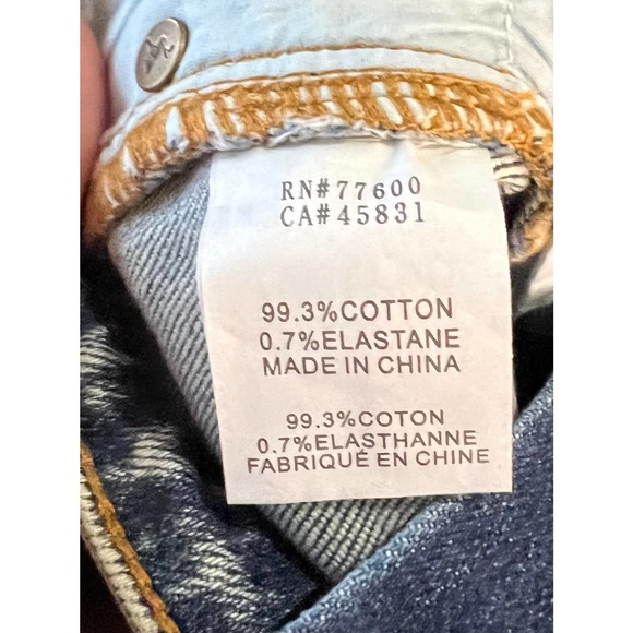 FREE PEOPLE NWT WOMEN'S 24 "THE VIRGIN LABEL" DISTRESSED SKINNY JEAN - Picture 6 of 10